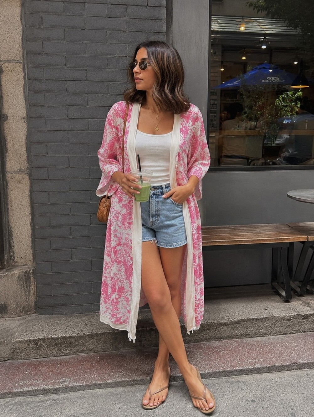 Guinevere Anthropologie Floral Waterfall Cardigan Pink Boho Cottagecore S